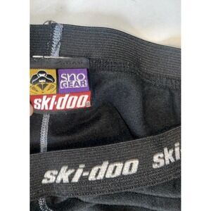 Ski-Doo Thermal Base Layer Pants Men's 2XL Black Fleece‎ Snowmobile Gear Vintage